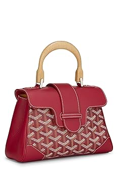 Amazon.com: Goyard, Pre-Loved Red Goyardine Canvas Saigon